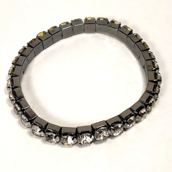 Shiny Round Crystal Stretchy Bracelet NWOT A6 - Picture 5 of 6